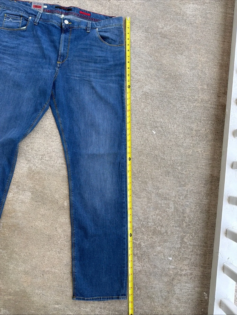$215 Alberto Men’s Stone Wash Superfit Denim Jeans Size 40X 34, NWT